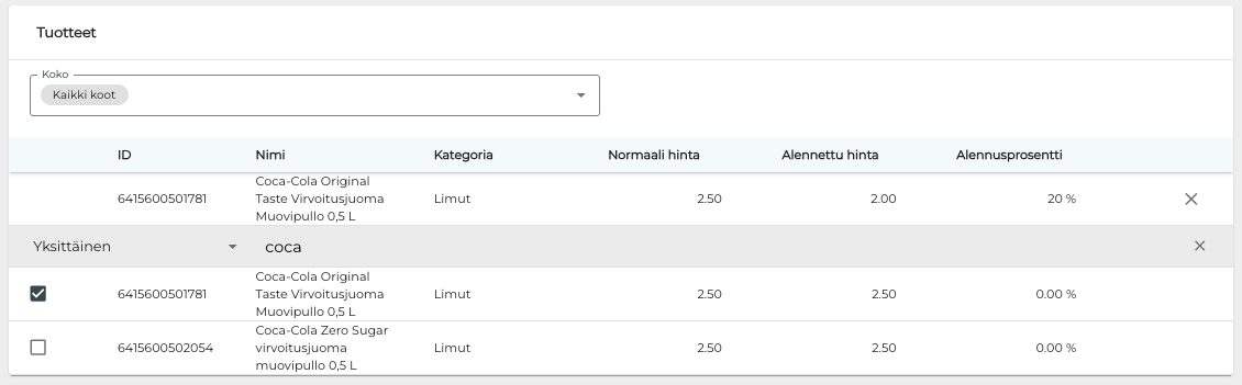 Tuotehaku hakusanalla.png